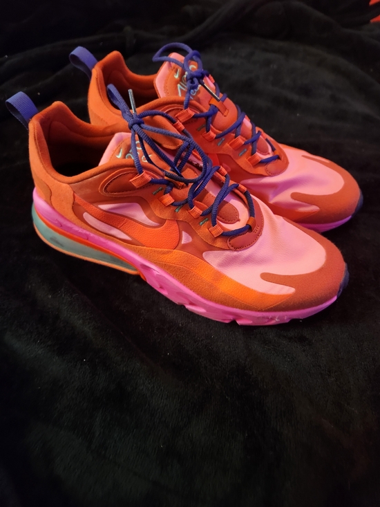 Nike Other - Nike Red & Pink Athletic Sneakers with Purple Laces